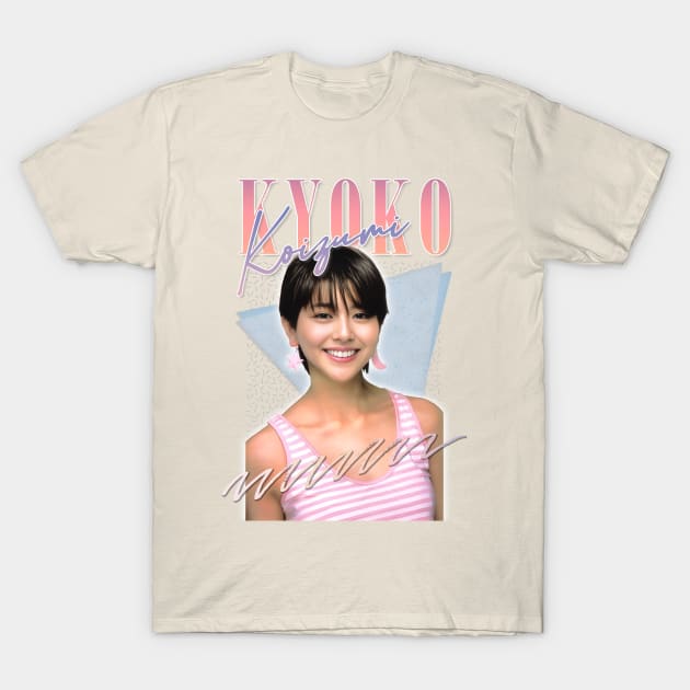 Kyoko Koizumi / Retro 80s Fan Design T-Shirt by DankFutura